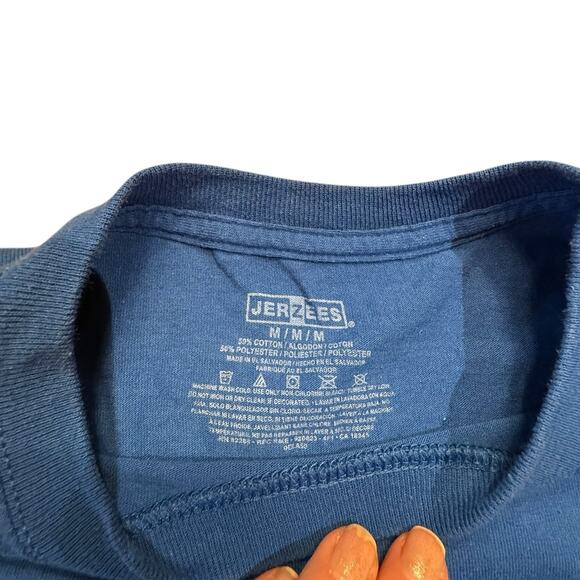 NBA OKC Thunder Women’s Medium Royal Blue Embroidered Short Sleeve T-Shirt - Picture 4 of 5